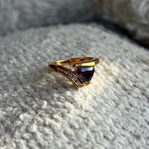Gold Amethyst Ring
